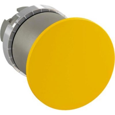 SPRINGER CONTROLS CO ABB Non-Illuminated Mushroom Head Button Metal Bezel, 22mm, Yellow P9M-ET4GN1